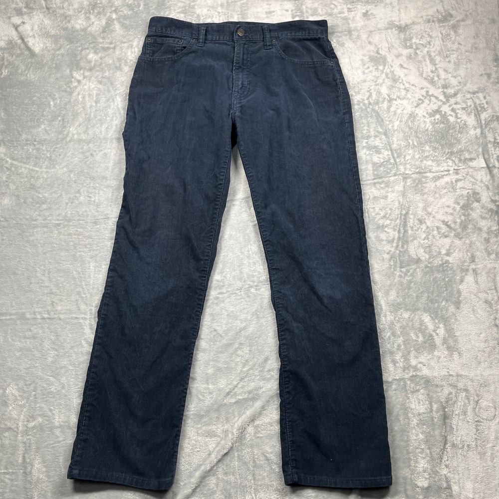 Gap 1969 Corduroy Pants Mens 30x32 Navy Blue Straight Leg Cords